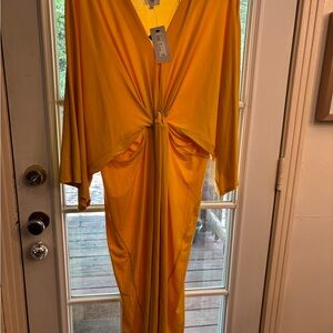 Vibrant Yellow Maxi Dress NWT